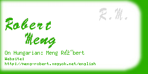 robert meng business card